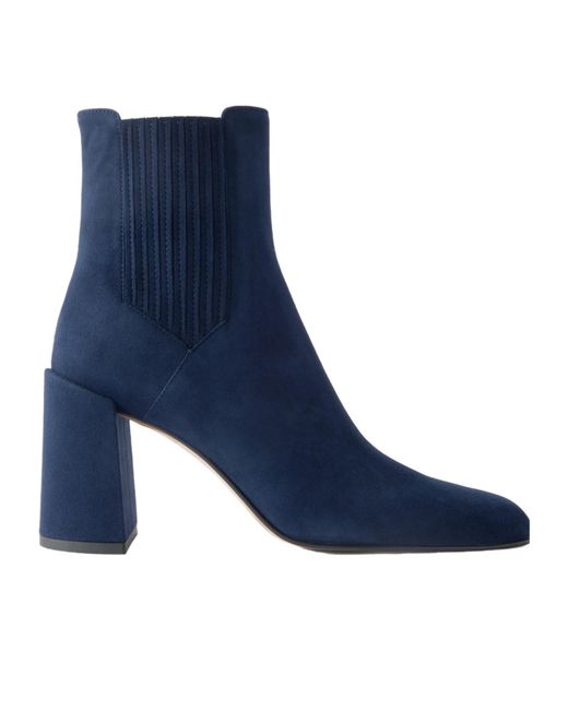 Gabriela Hearst Blue Luke 90 Suede Ankle Boots