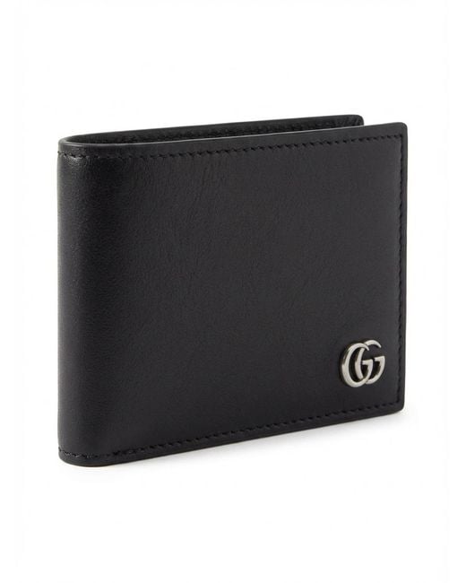Gucci Black Gg Marmont Bi-Fold Wallet for men
