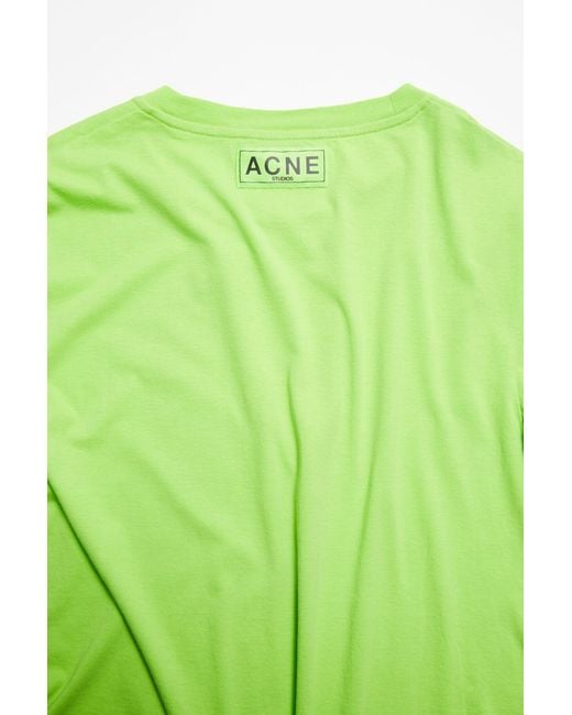 Acne Green Printed T-Shirt for men