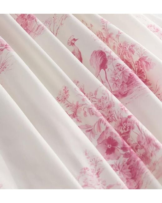 Dior Pink Iviera Flared Midi Skirt