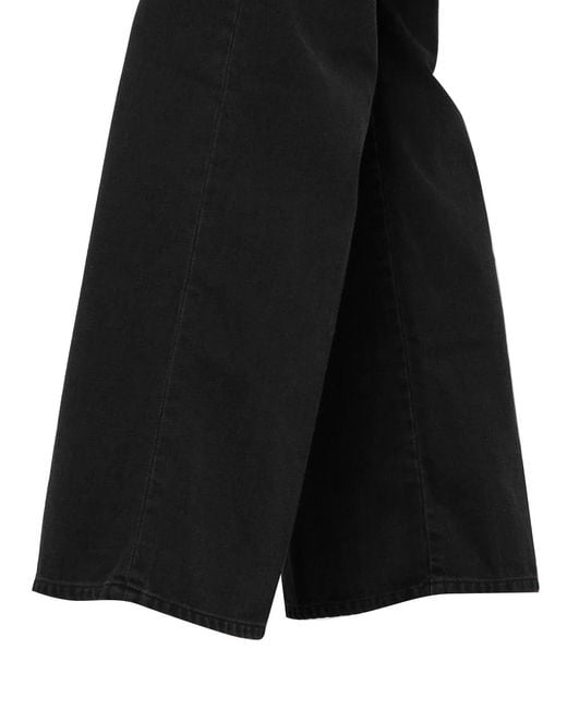 DIESEL Black High Waist Wide-Leg Jeans