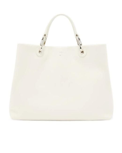 Emporio Armani Natural Leather Shoulder Bag