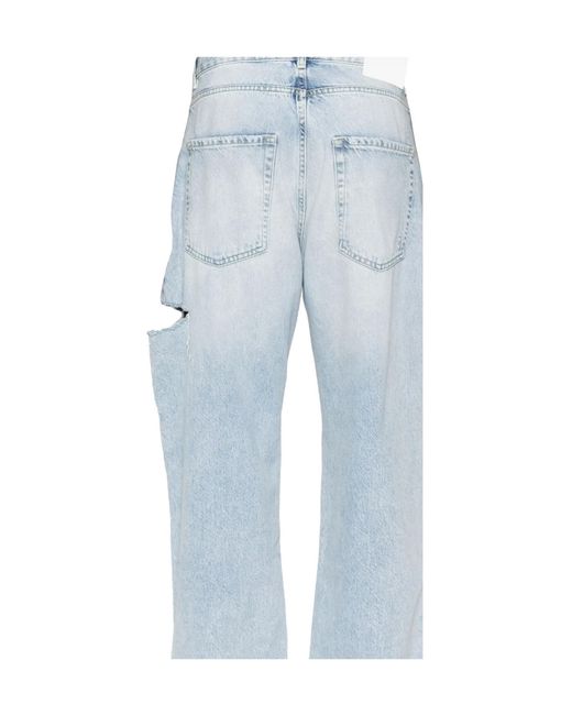 ICON DENIM Blue Scott Distressed Jeans for men