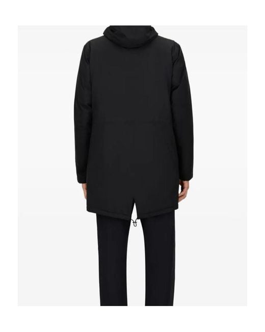 Herno Blue Hooded Long Parka for men