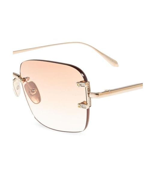 Linda Farrow Multicolor Sasha Rectangle-Frame Sunglasses