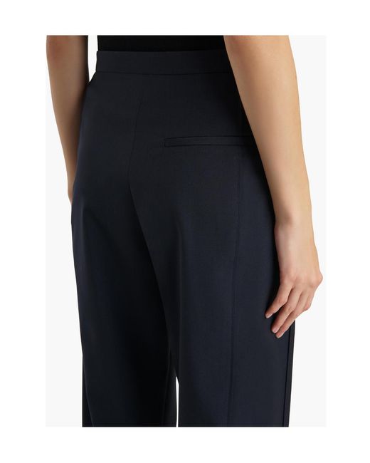 Khaite Blue Borden High-Waist Slim Pants