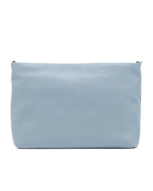 Gianni Chiarini Blue Zippered Shoulder Bag