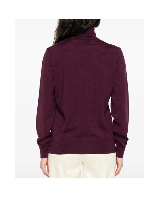 Etro Purple Turtleneck Jumper