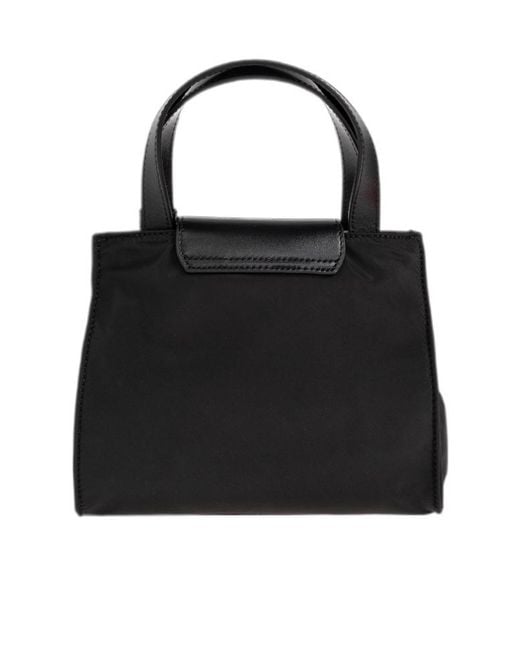 DIESEL Black Logo Plaque Top Handle Bag for men