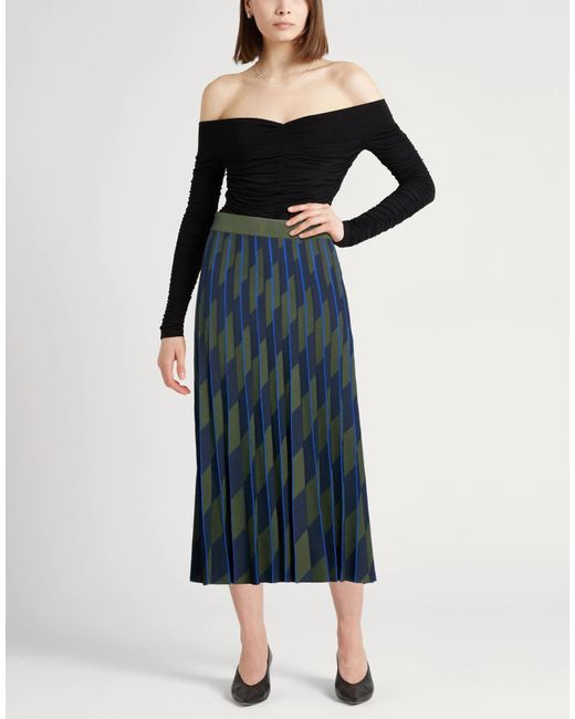 Tory Burch Blue Pleated Skirt