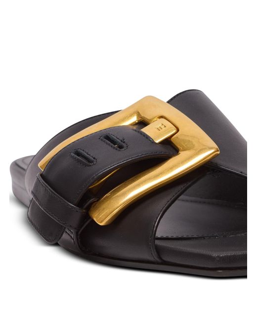Balmain Brown Anthem Sandals