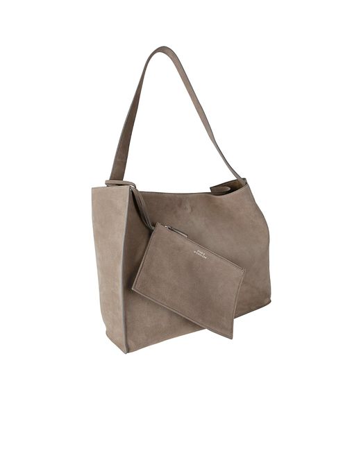 Studio Nicholson Gray The Reflection Logo Detailed Tote Bag for men