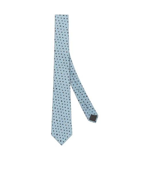 Fendi Blue Falena Micro Dots Printed Tie for men