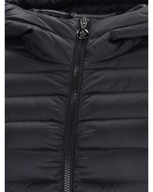 Moncler Black Ige Logo Patch Zip-Up Jacket