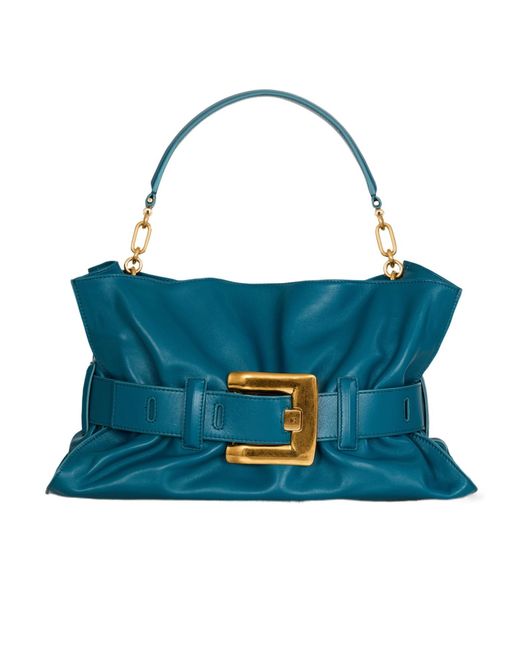 Balmain Blue Medium Anthem Bag