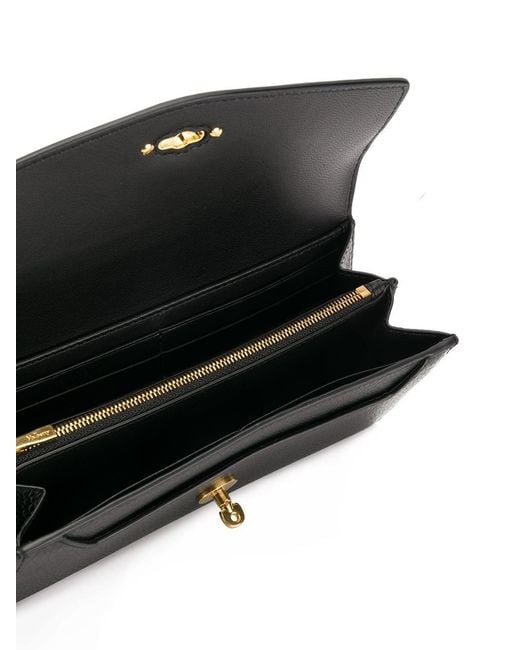 Mulberry Black Darley Small Twist-Lock Wallet