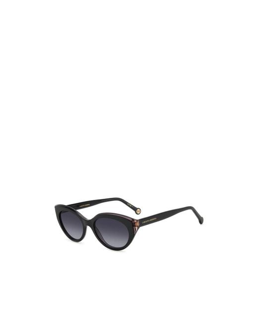 Carolina Herrera White Cat Eye Frame Full Rim Sunglasses