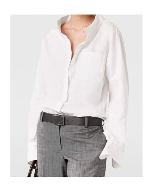 Stella McCartney White Long-Sleeved Button-Up Shirt