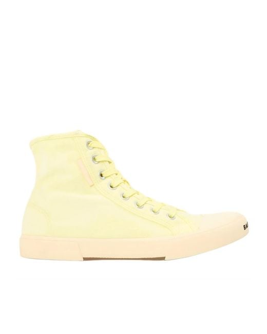 Balenciaga Natural Lace-Up High-Top Casual Sneakers