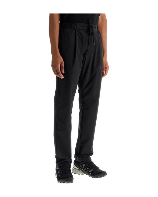 Herno Black Drawstring Pleated Trousers for men
