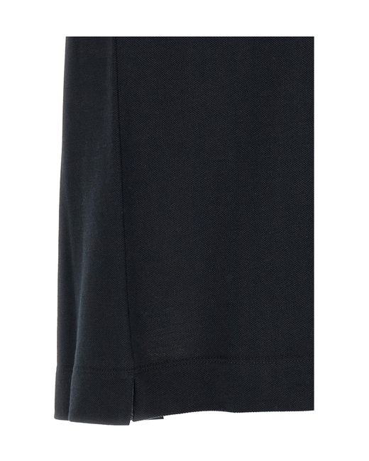 Zegna Black Chest Pocket Short-Sleeved Polo Shirt for men