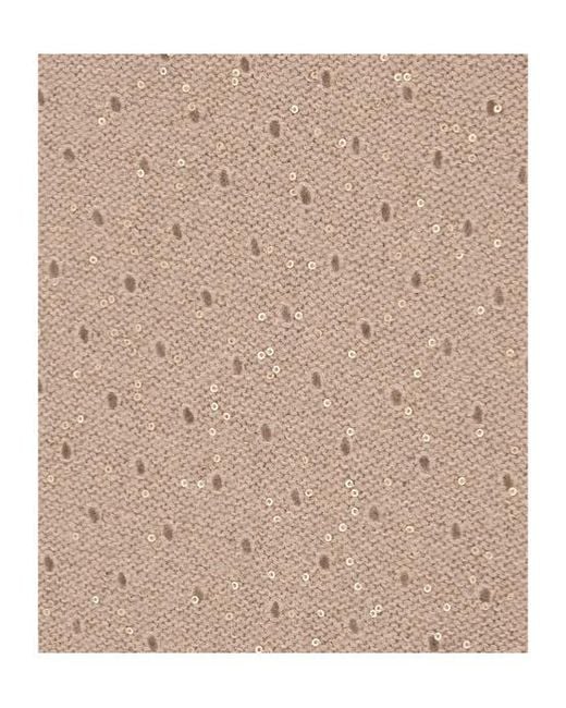 Fabiana Filippi Natural Short-Sleeved Sweater
