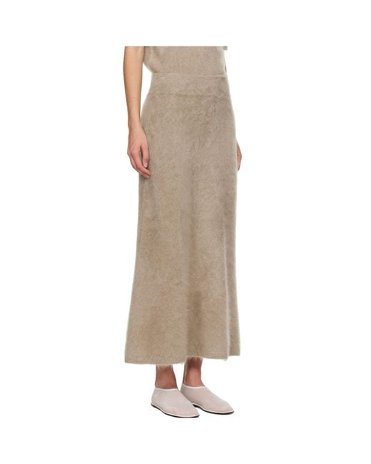 Lisa Yang Natural Asta Midi Skirt