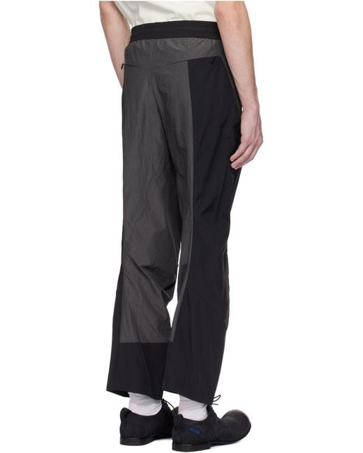 Adererror Gray Elastic Waist Casual Pants for men