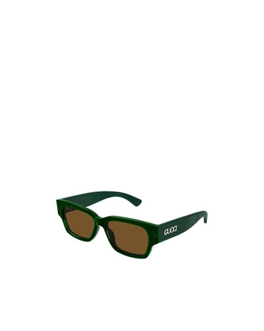 Gucci Green Eyewear Gg1794S Rectangular Sunglasses for men
