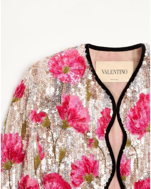 Valentino Pink Long-Sleeve Jacket