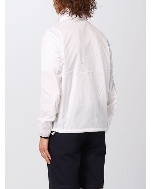 ARMANI EXCHANGE White Logo Patch Zipped Jacket for men