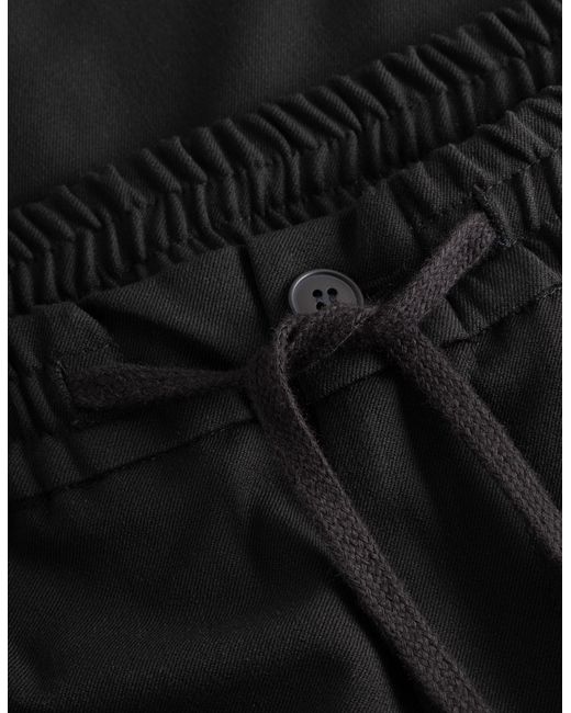 Les Deux Black Drawstring Casual Pants for men