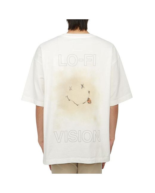 Maison Mihara Yasuhiro White Lo Fi Vision Crewneck T-Shirt for men