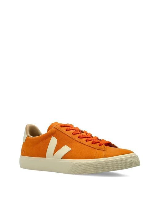 Veja Orange Capmpo Lace-Up Sneakers for men