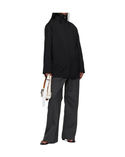 Our Legacy Black Helm Wool Long-Sleeve Casual Jacket