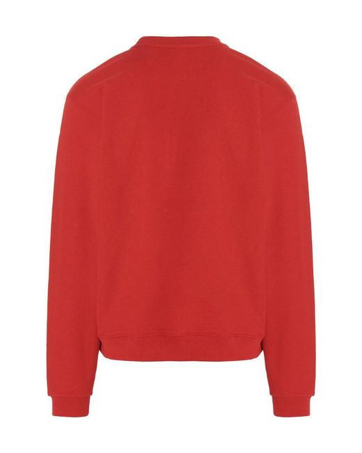 KENZO Red Logo Patch Crewneck Sweatshirt for men