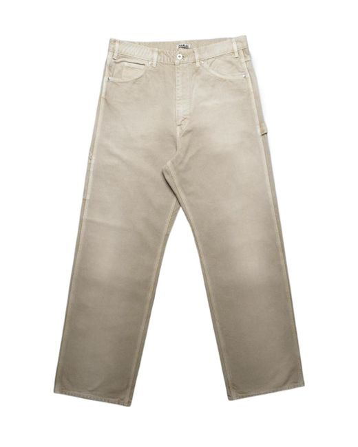 Auralee Gray Belt Loop Track Pants for men