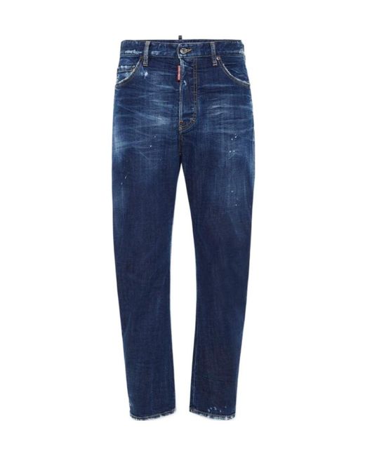 DSquared² Blue Perfect Clean Wash Bro Jeans for men