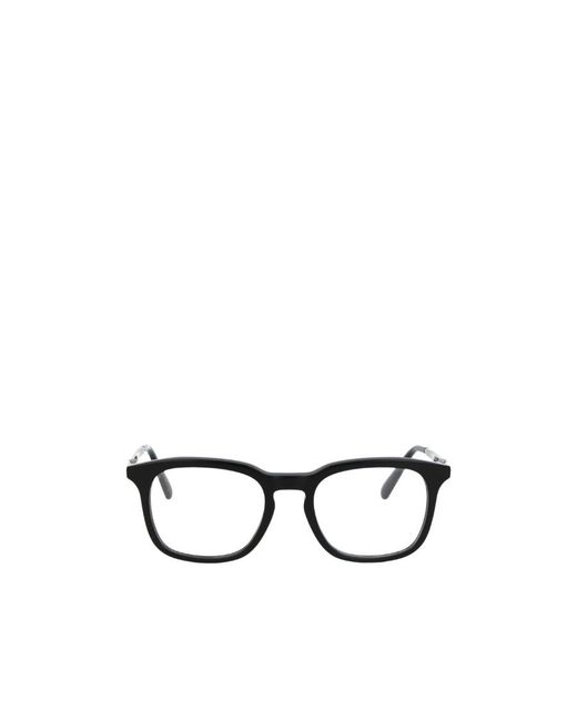 Moncler White Logo-Plaque Glasses for men