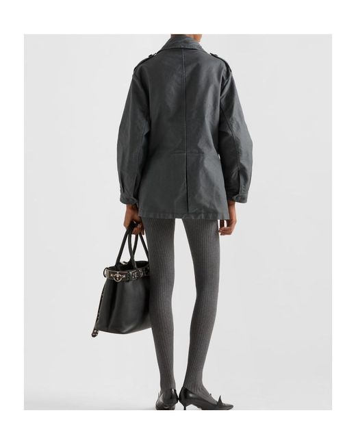 Prada Black Old Cotton Safari Jacket