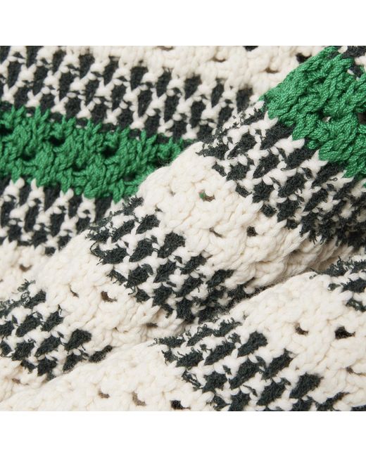 Lacoste Natural Oversized Striped Knitted Sweater for men