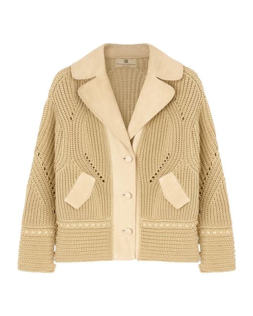 Ermanno Scervino Natural Oversized Knit Cardigan