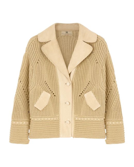 Ermanno Scervino Natural Oversized Knit Cardigan