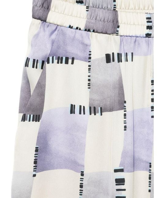 Emporio Armani Blue Patterned Trousers