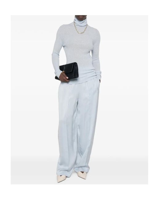 Fabiana Filippi White Elasticated-Waistband Trousers