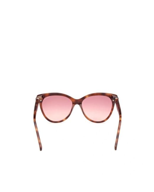 Moncler Pink Eyewear Buterfly Frame Sunglasses