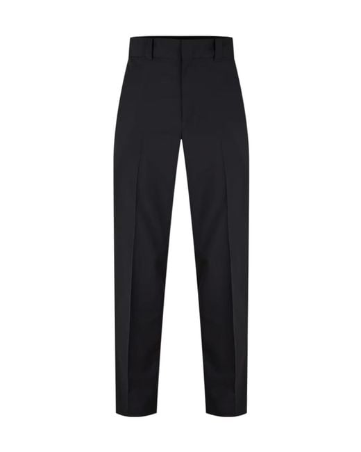 Prada Blue Wool Casual Pants for men