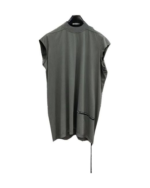 Rick Owens Gray Round-Necked T-Shirt for men