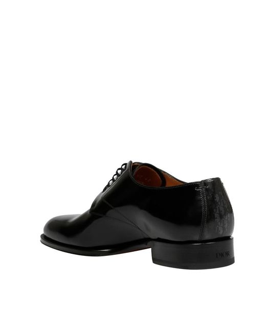 Dior Black Laced Derby Shoes for men