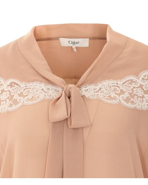 Chloé Pink Long-Sleeved Shirt